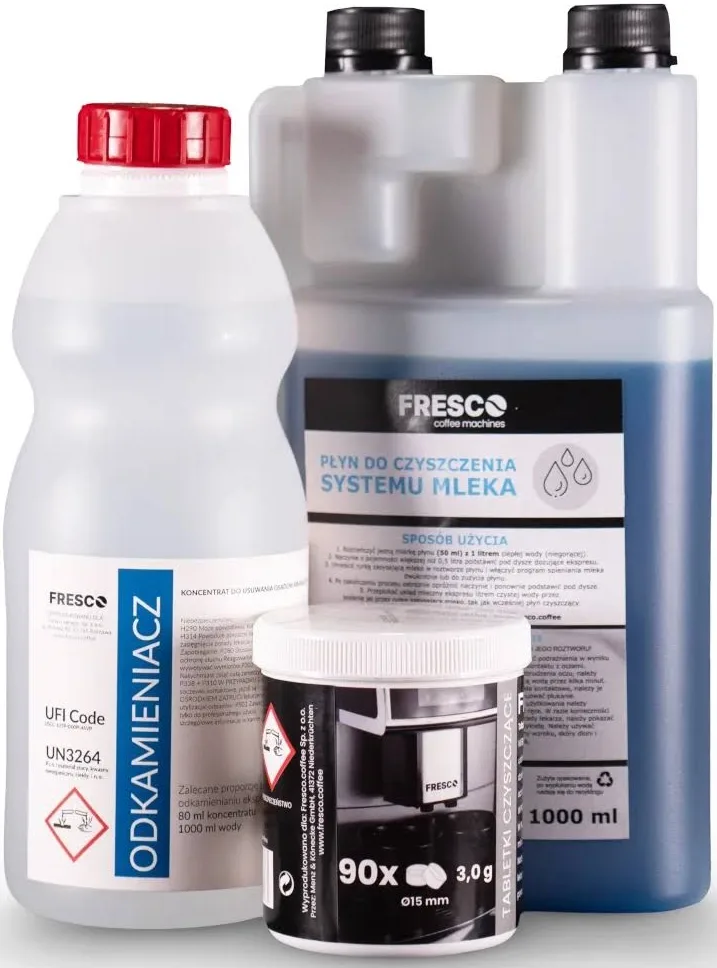 Zestaw środków czystości do ekspresu